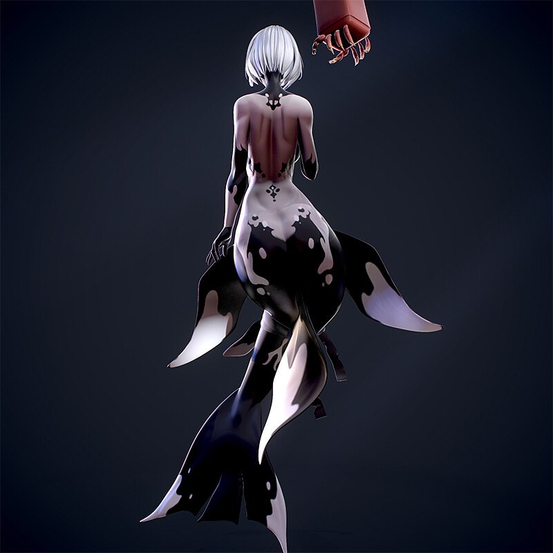 1195 Mermaid 2B_Nier Automata - STL 3D Print Files
