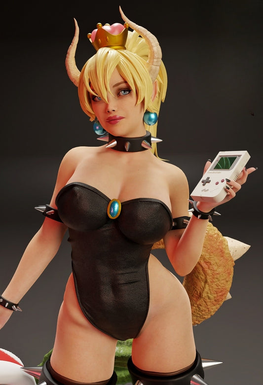 0782 Bowsette Super Mario - STL 3D Print Files