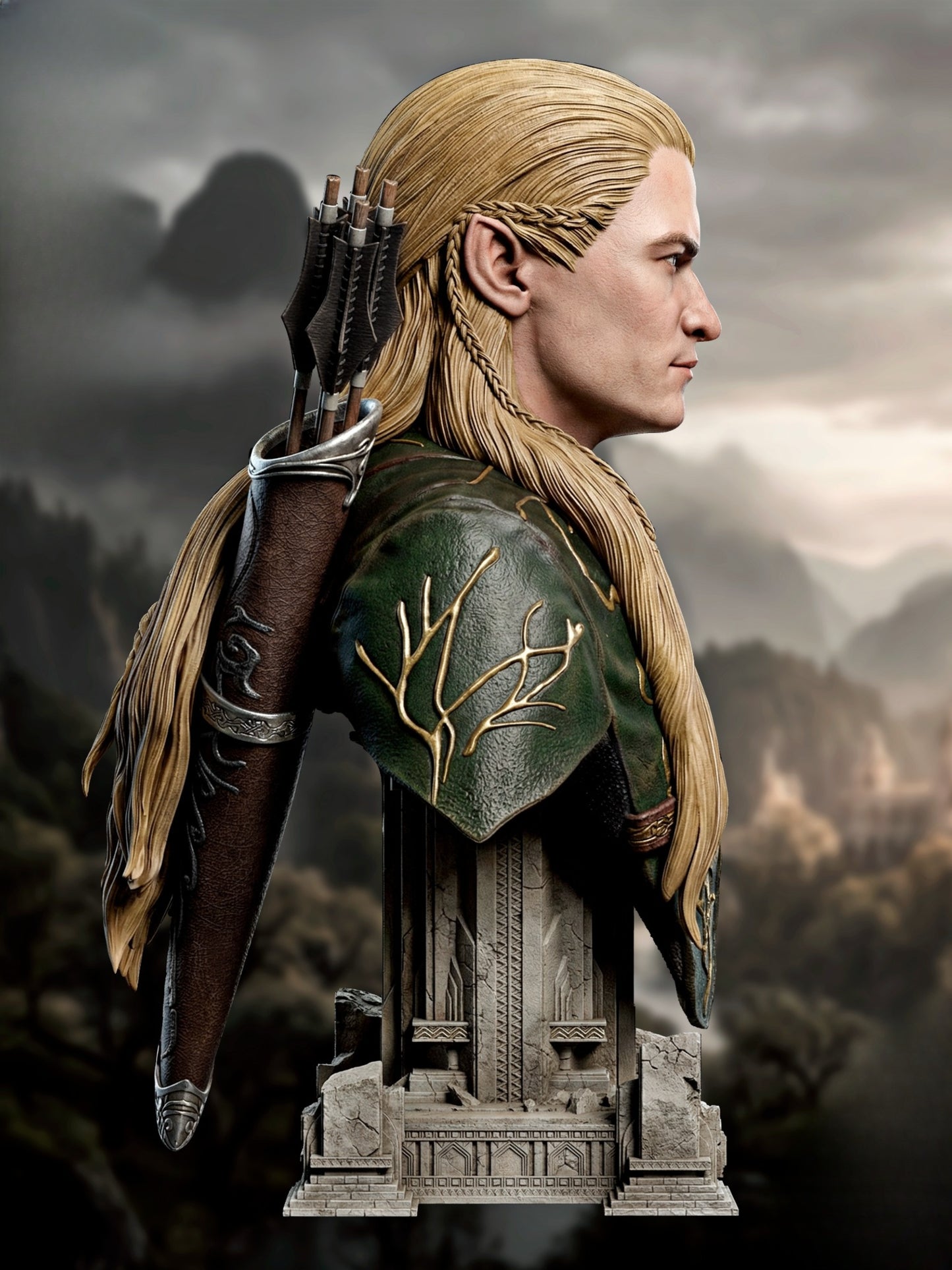 0844 Legolas_Bust - STL 3D Print Files