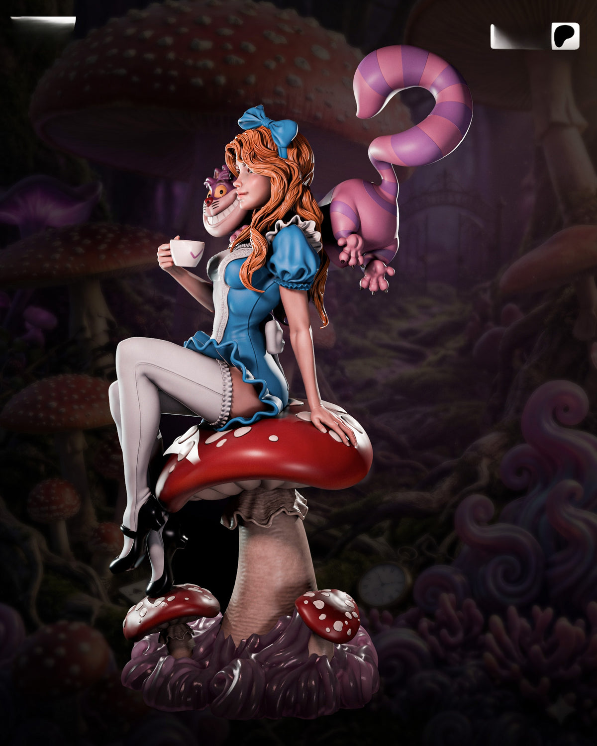 1833 Alice in Wonderland - STL 3D Print Files