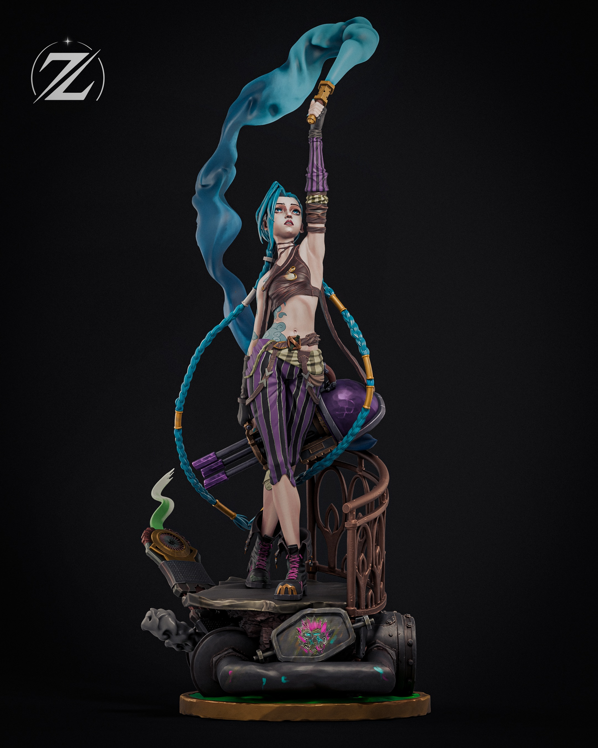1855 Jinx_Arcane League of Legends - STL 3D Print Files