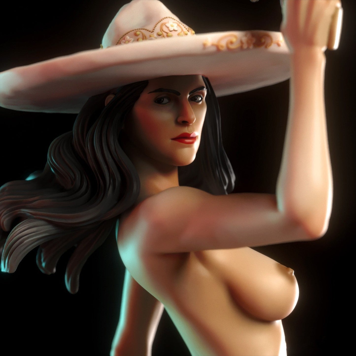 0737 Daniela NSFW - Mexican Gunslinger - STL 3D Print Files