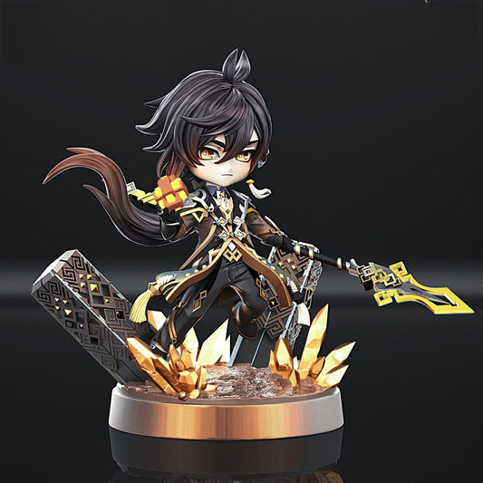 0624 Chibi Zhongli - Genshin Impact - STL 3D Print Files