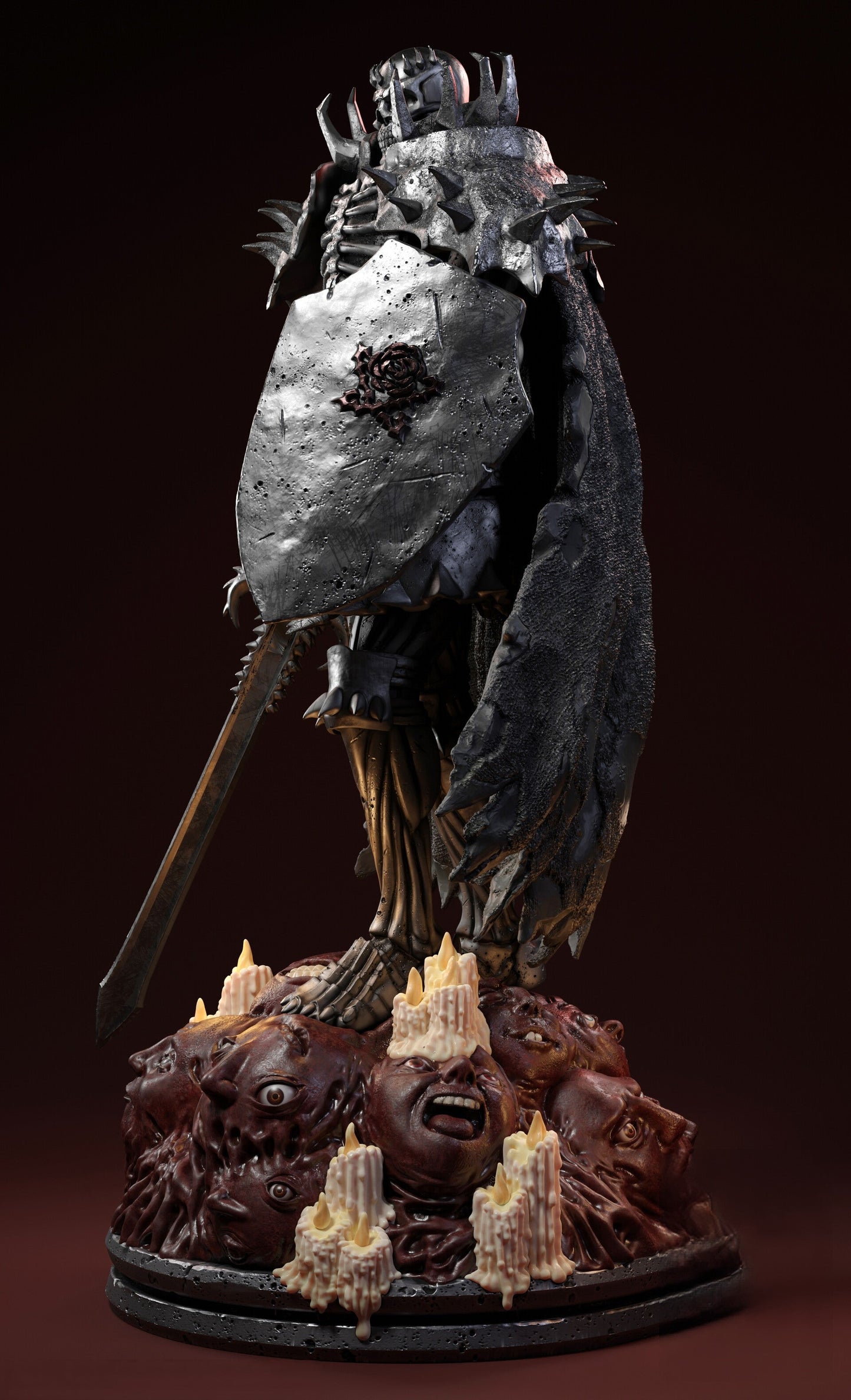 0141 Skull Knight - Berserk (1628) - STL 3D Print Files