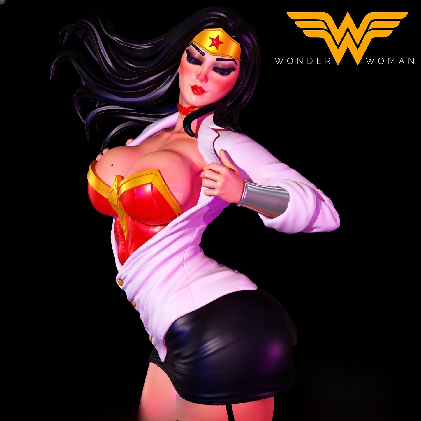 1292 Wonder_Woman - STL 3D Print File