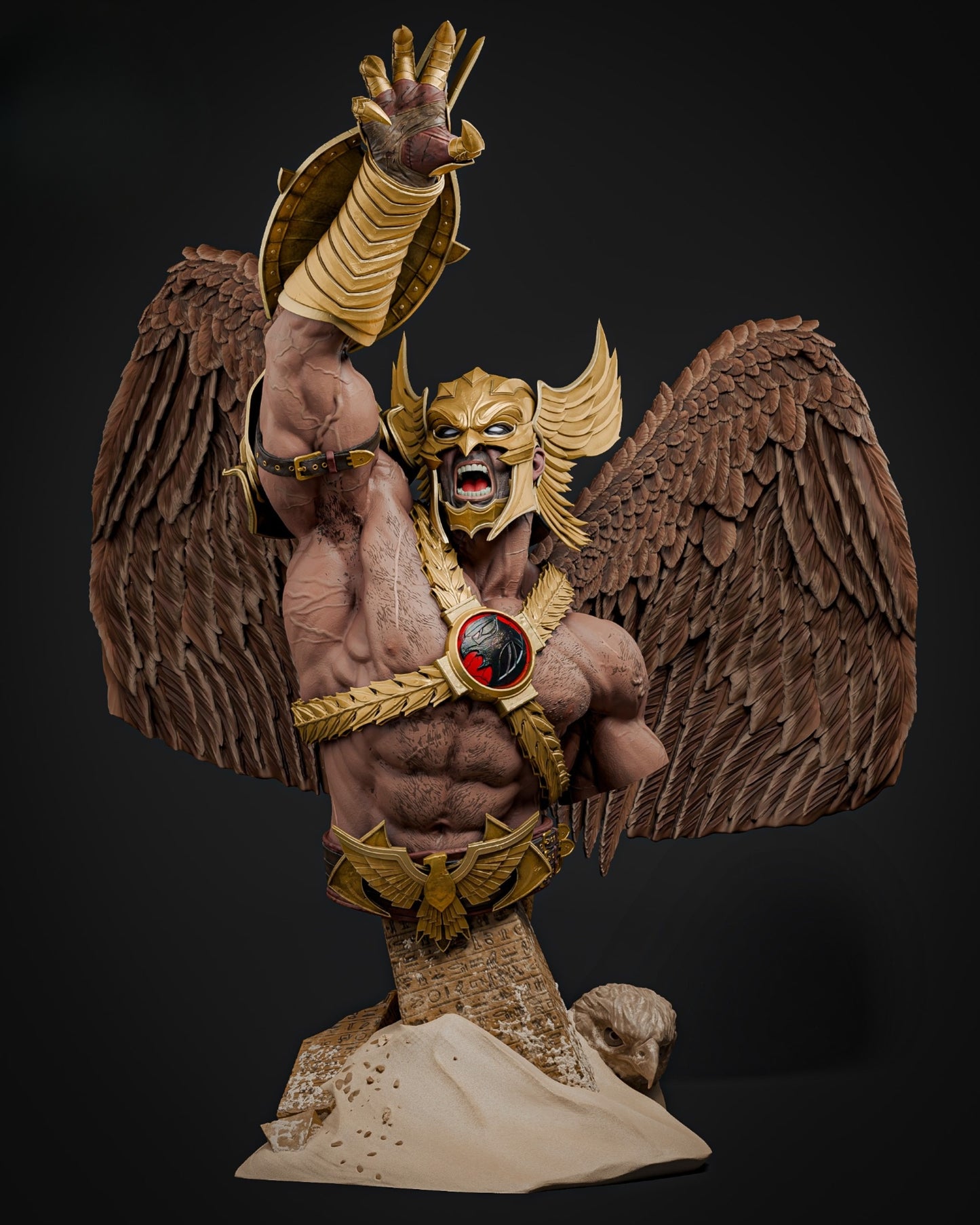 1330 Hawkman_Bust - STL 3D Print Files