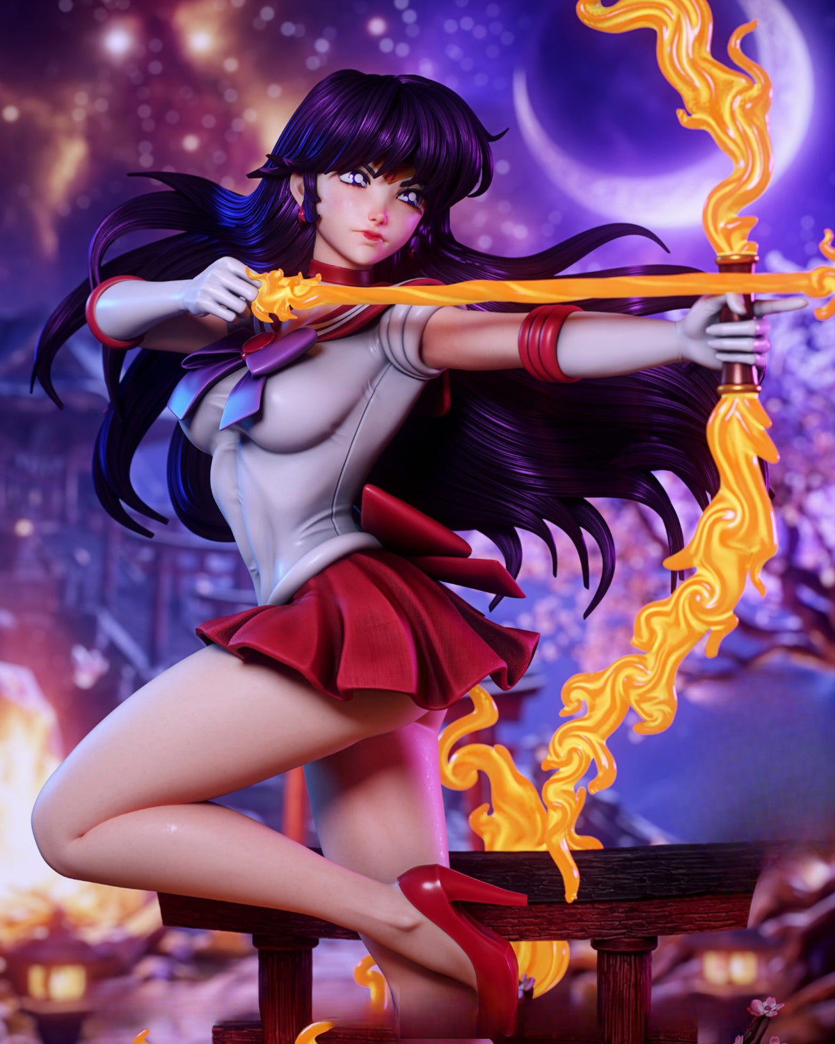 1565 Sailor Mars_Sailor Moon - STL 3D Print Files