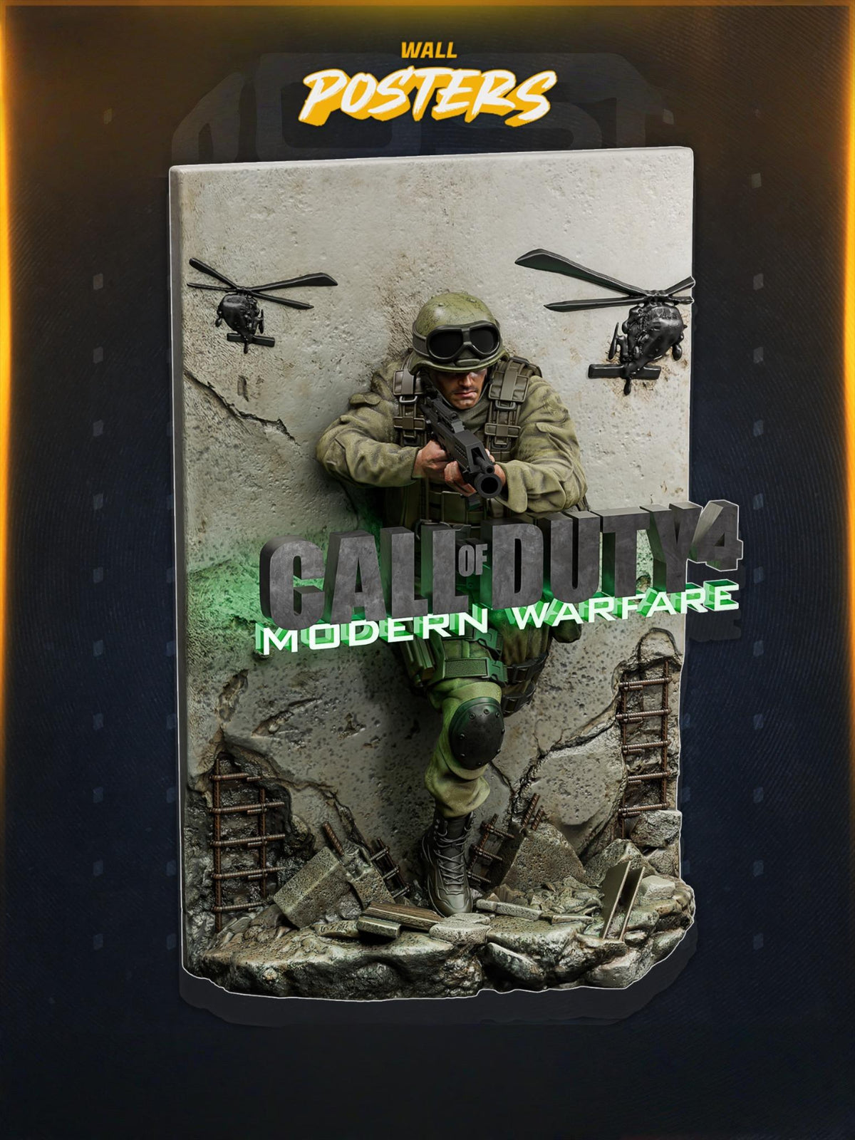1769 Call of Duty 4 Poster - STL 3D Print Files