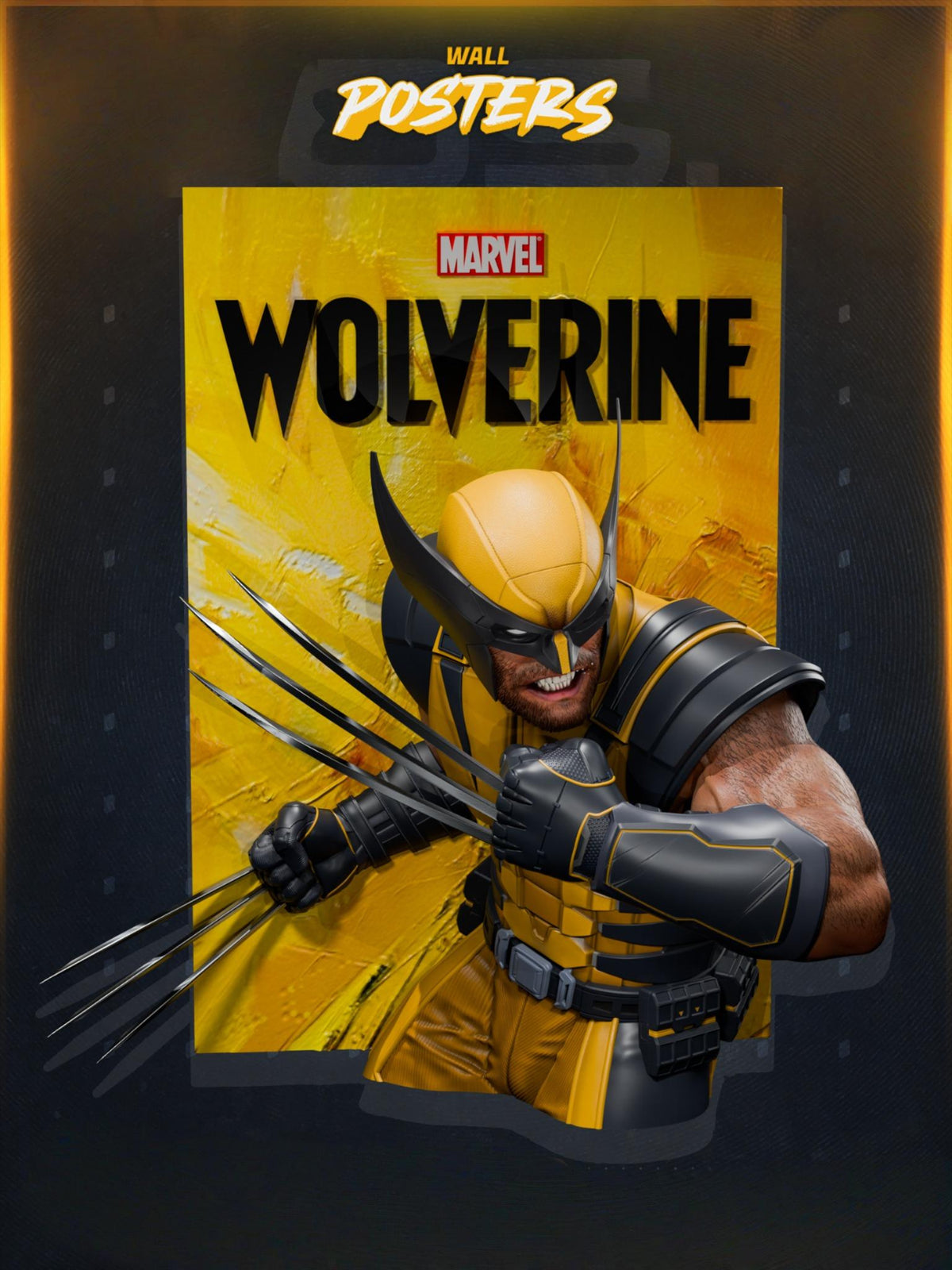1771 Wolverine PS5 Poster - STL 3D Print Files