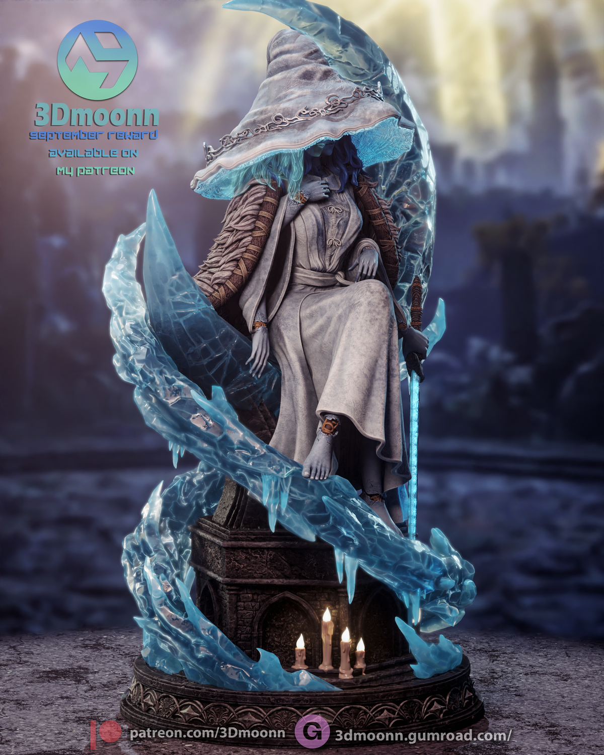 2053 Ranni the Witch_Elden Ring - STL 3D Print Files