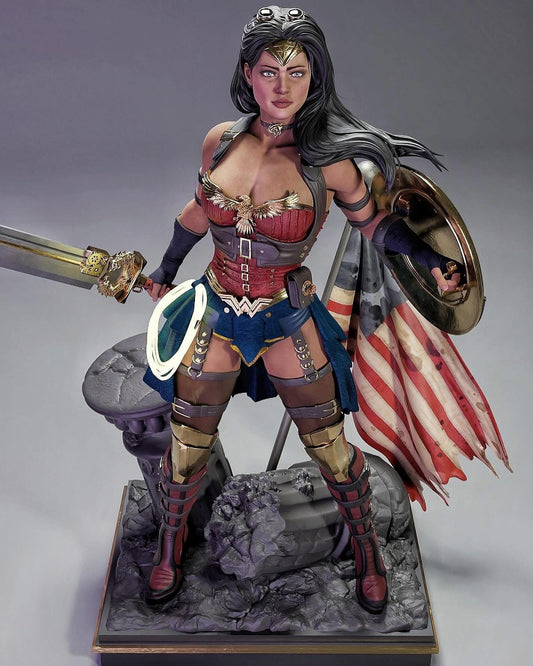 0871 Steampunk Wonder Woman - STL 3D Print Files