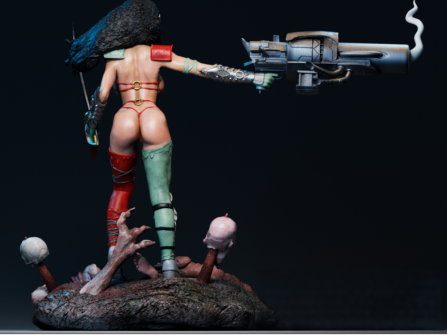 0124 Julie Strain - Heavy Metal 2000 (1503) - STL 3D Print Files