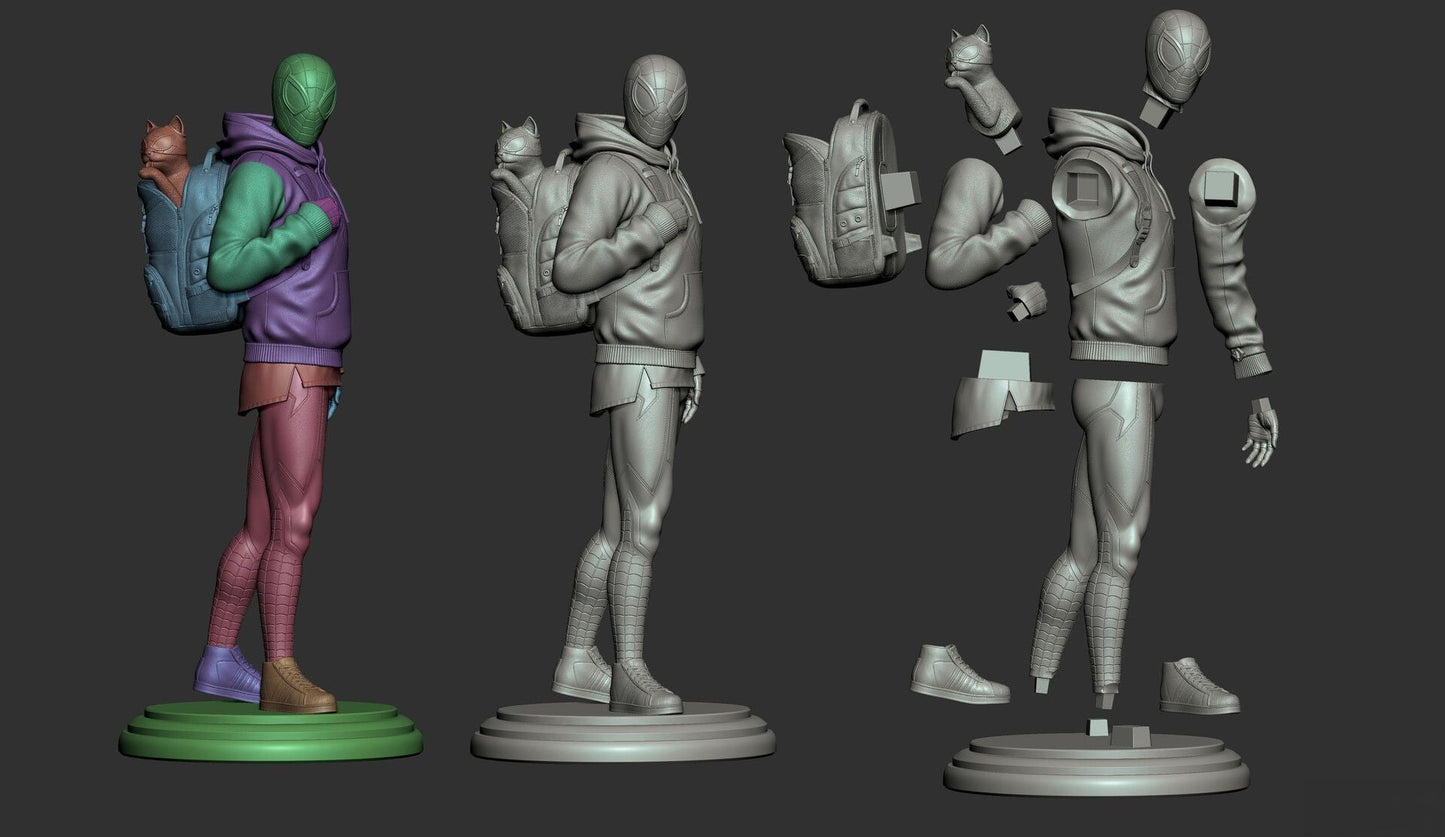 0479 Miles Morales - Spider-Man (1327) - STL 3D Print Files