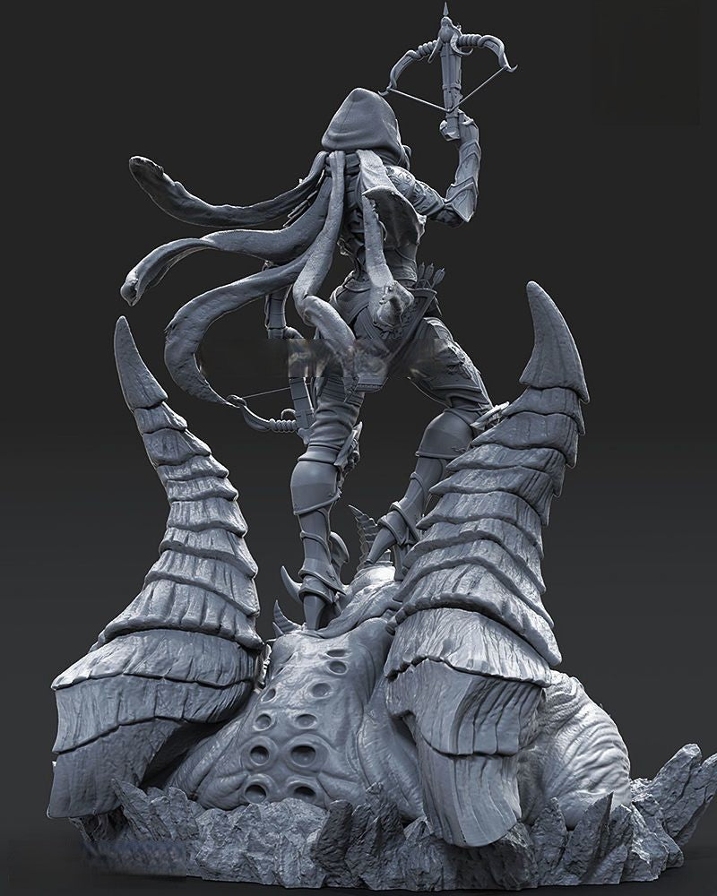 0727 Demon Hunter - Diablo - STL 3D Print Files