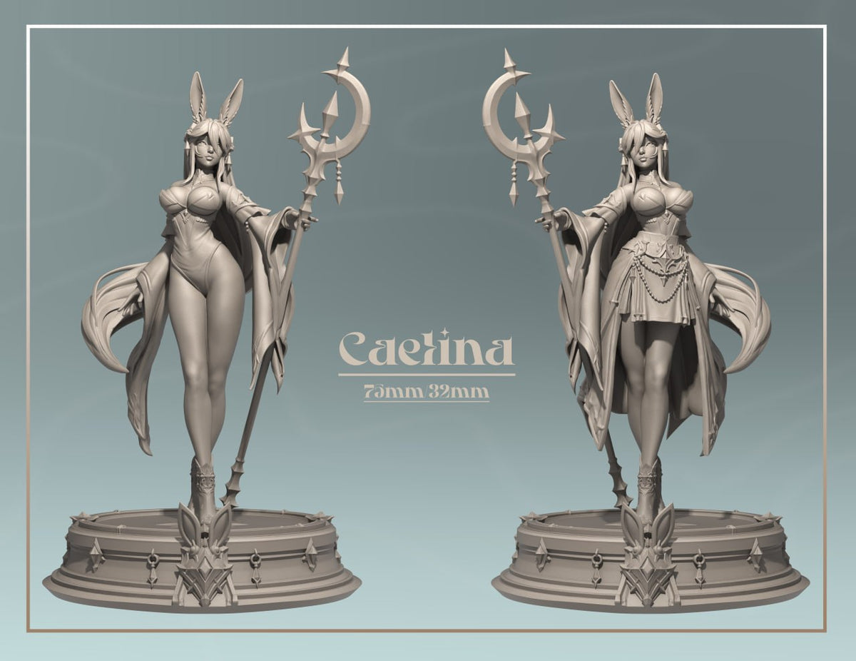 2084 Caelina_Miniature - STL 3D Print Files