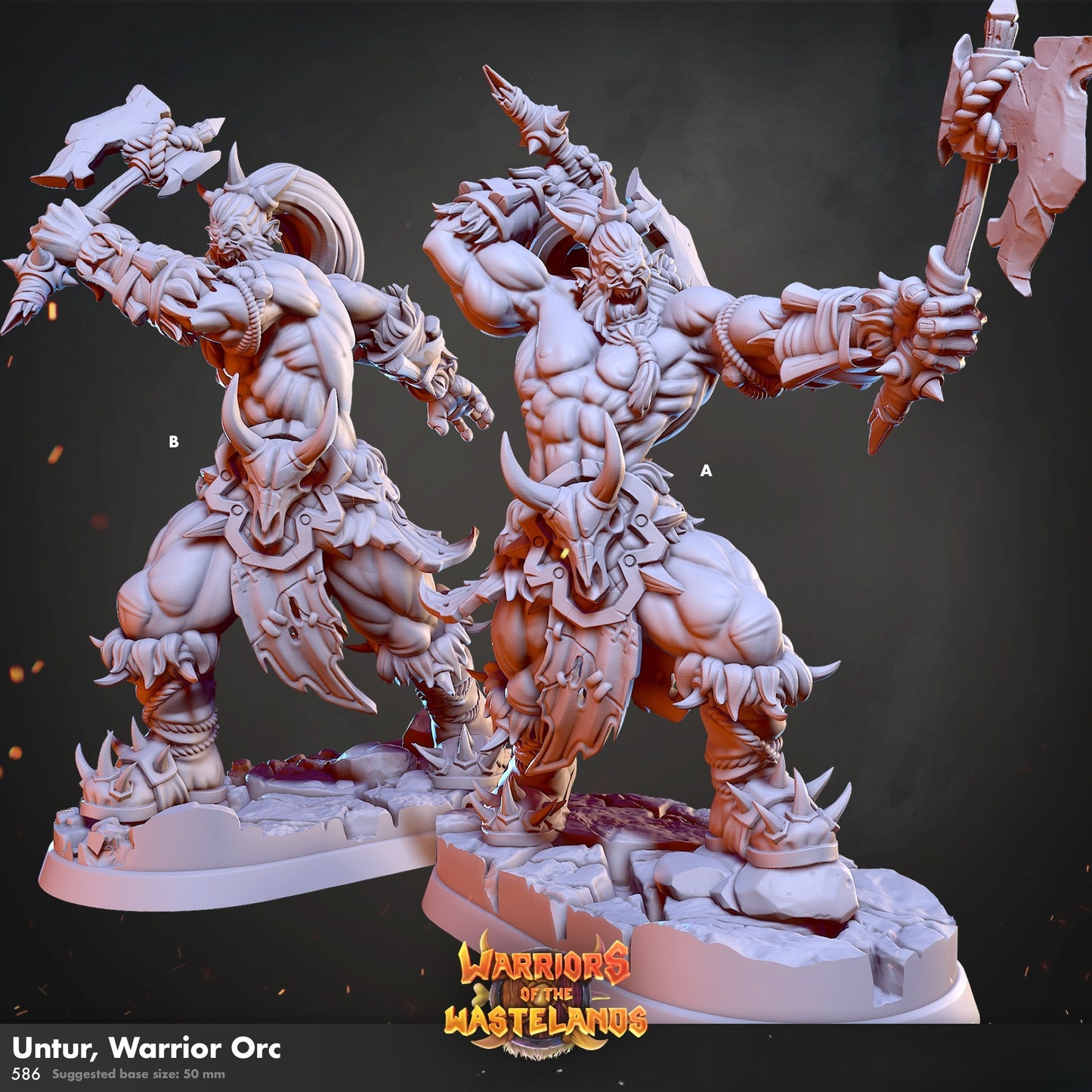 0846 Warriors of the Wastelands - STL 3D Print Files