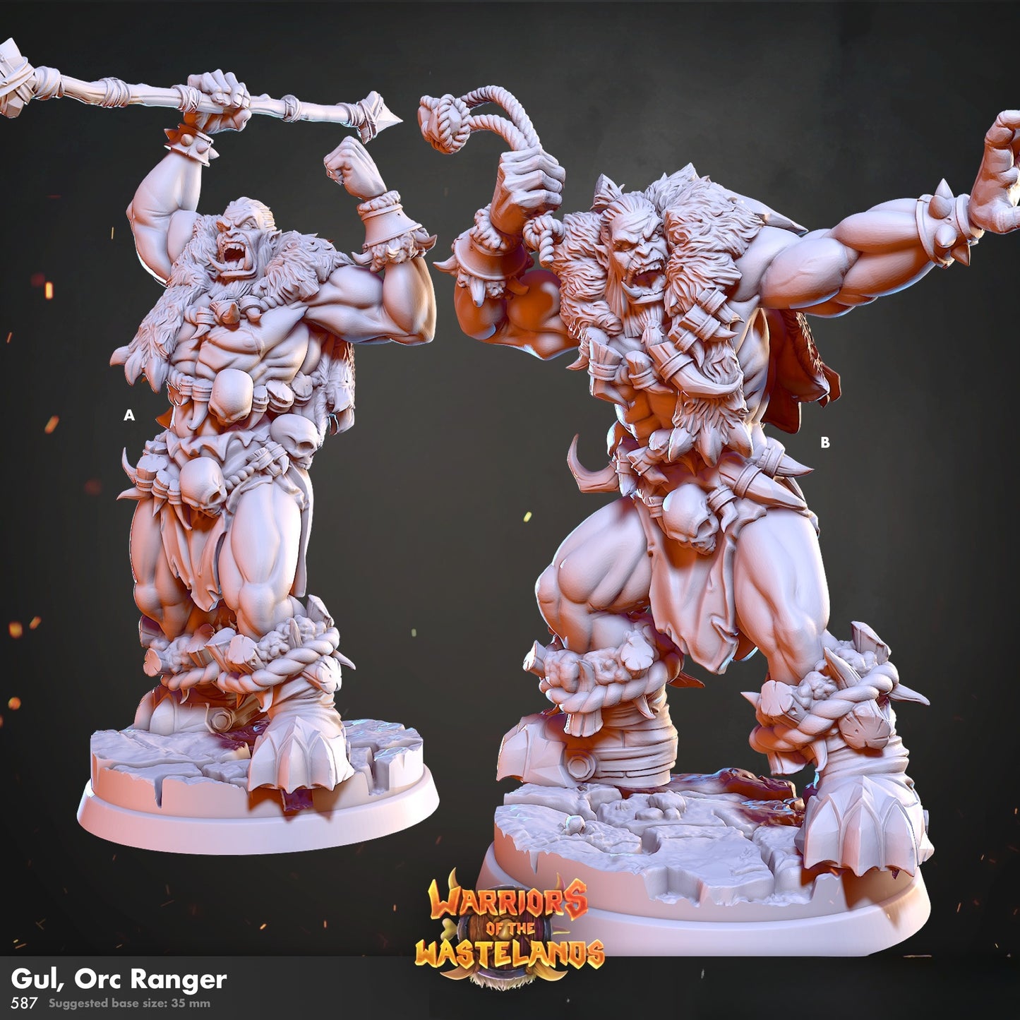 0846 Warriors of the Wastelands - STL 3D Print Files