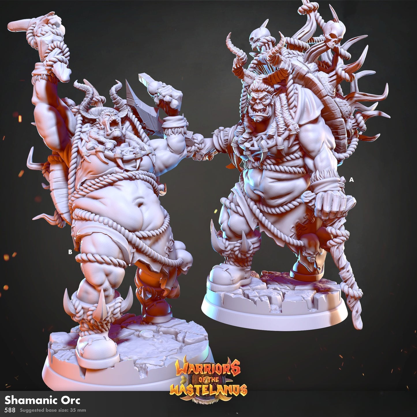 0846 Warriors of the Wastelands - STL 3D Print Files