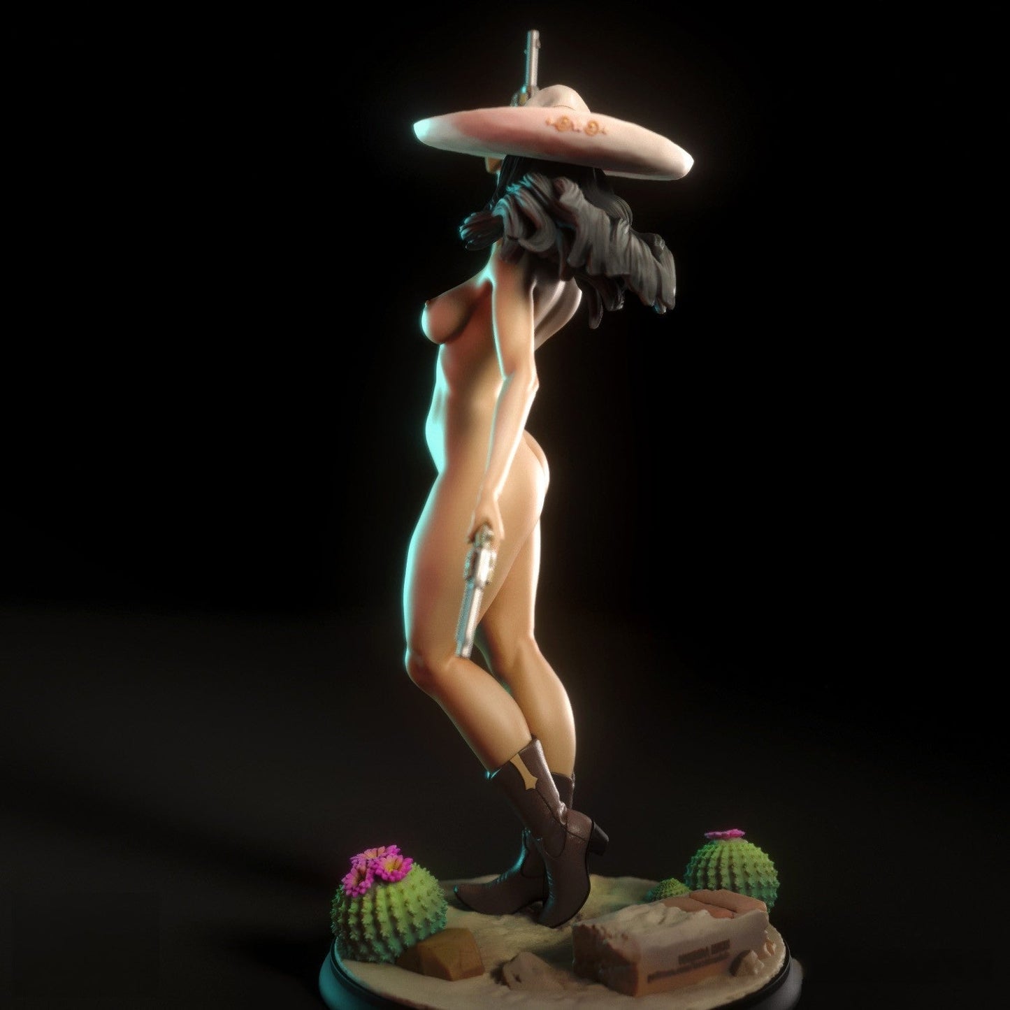 0737 Daniela NSFW - Mexican Gunslinger - STL 3D Print Files