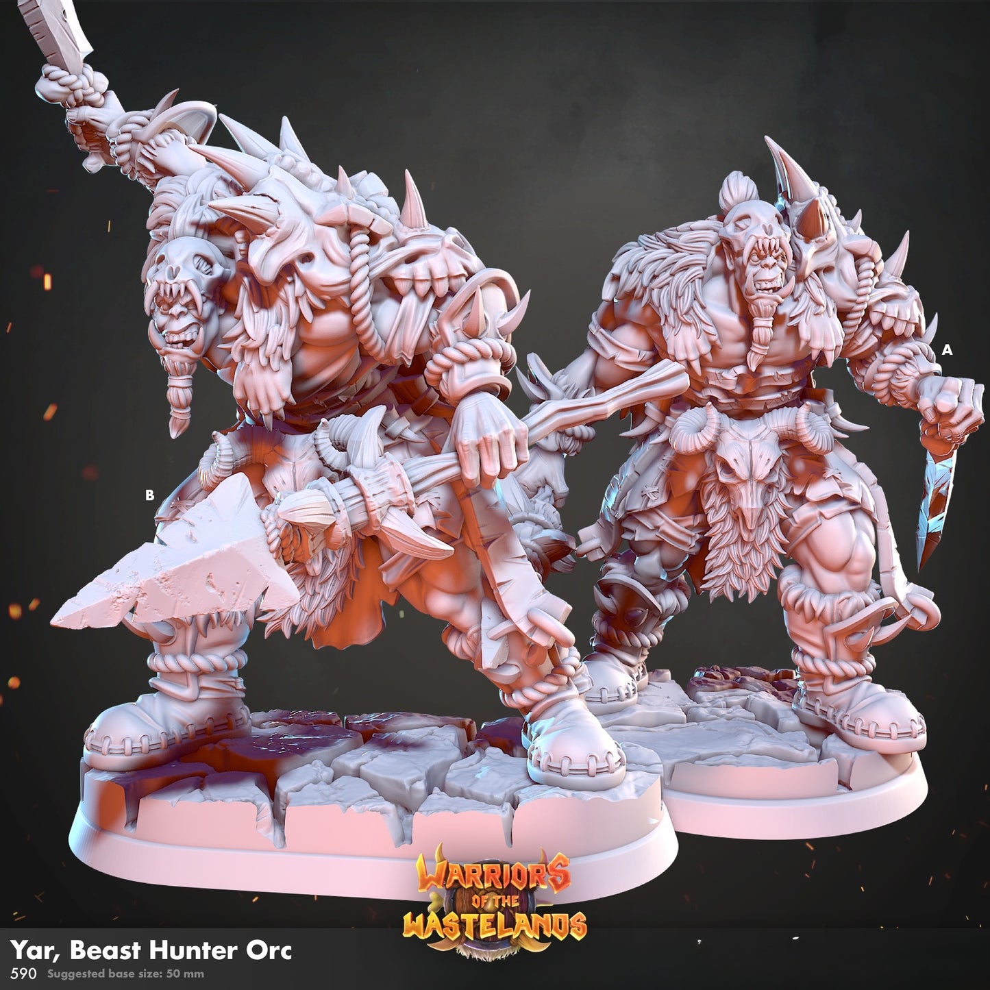 0846 Warriors of the Wastelands - STL 3D Print Files