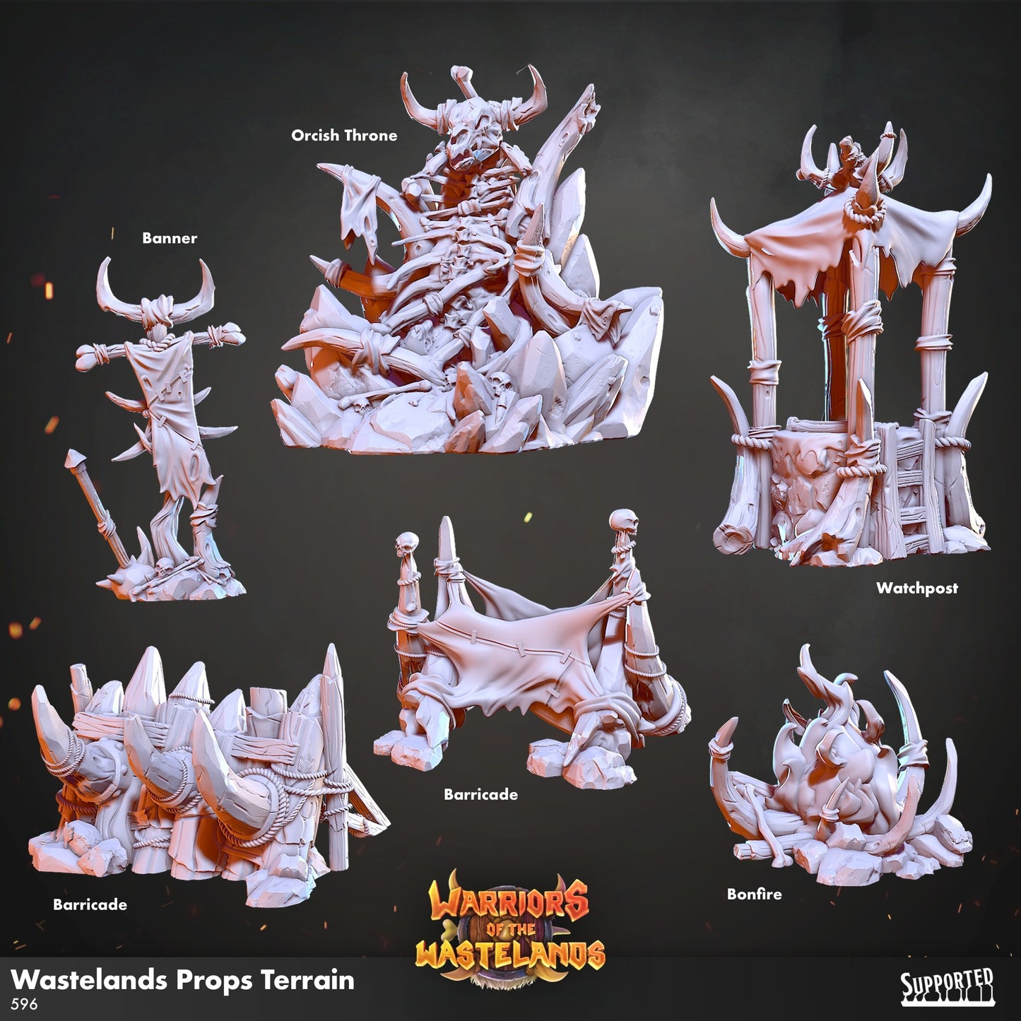0846 Warriors of the Wastelands - STL 3D Print Files