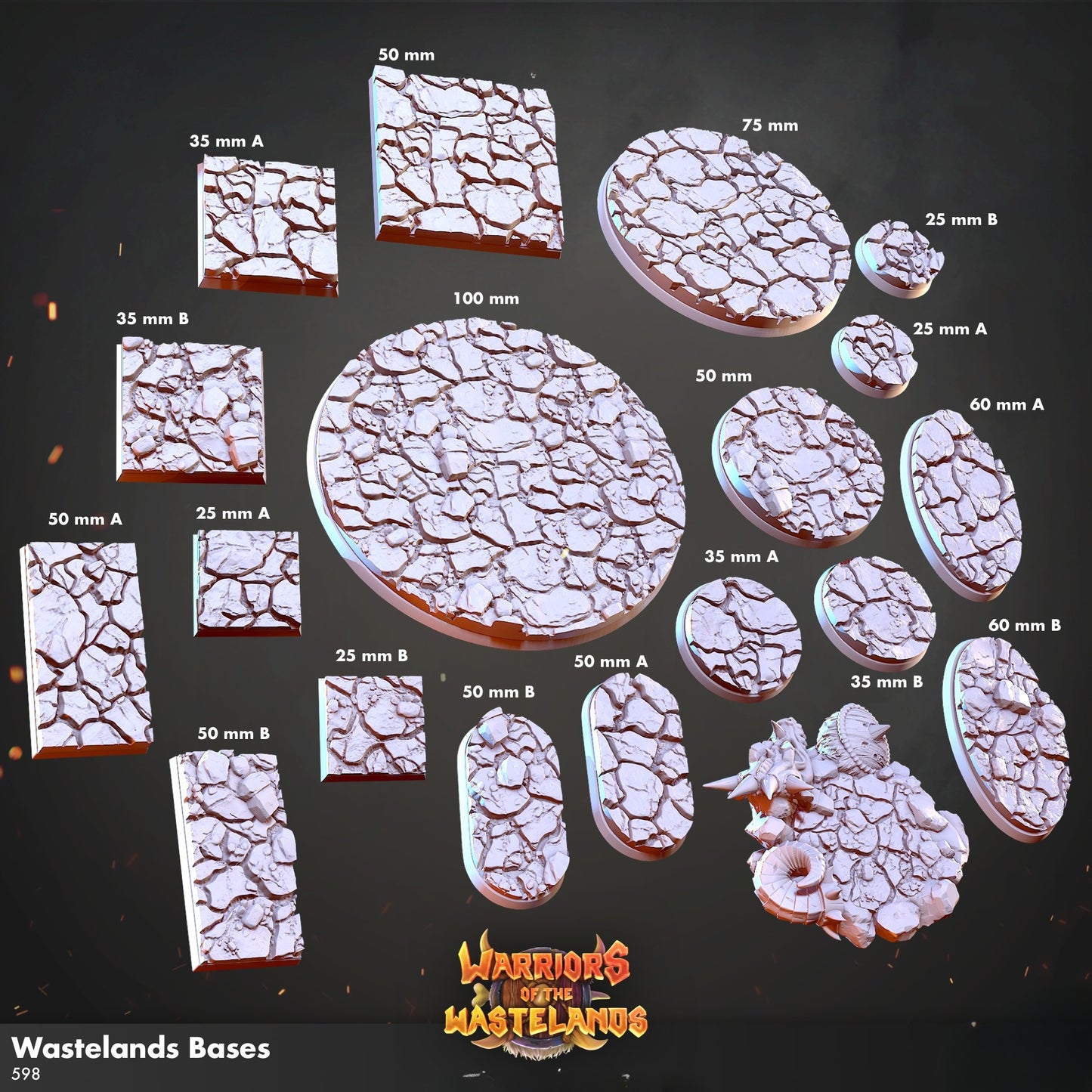 0846 Warriors of the Wastelands - STL 3D Print Files