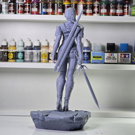 2075 Ciri_The Witcher - STL 3D Print Files