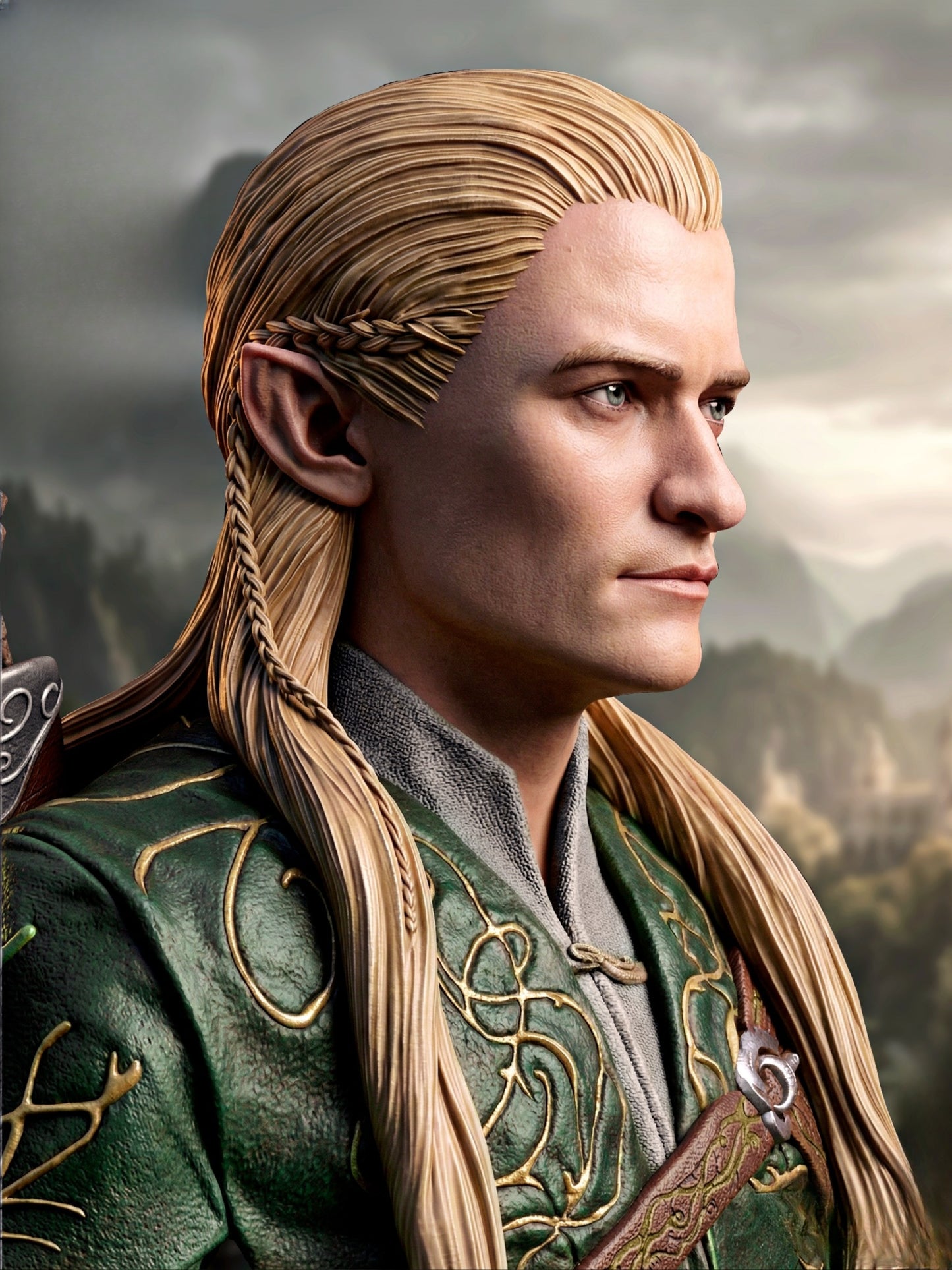 0844 Legolas_Bust - STL 3D Print Files
