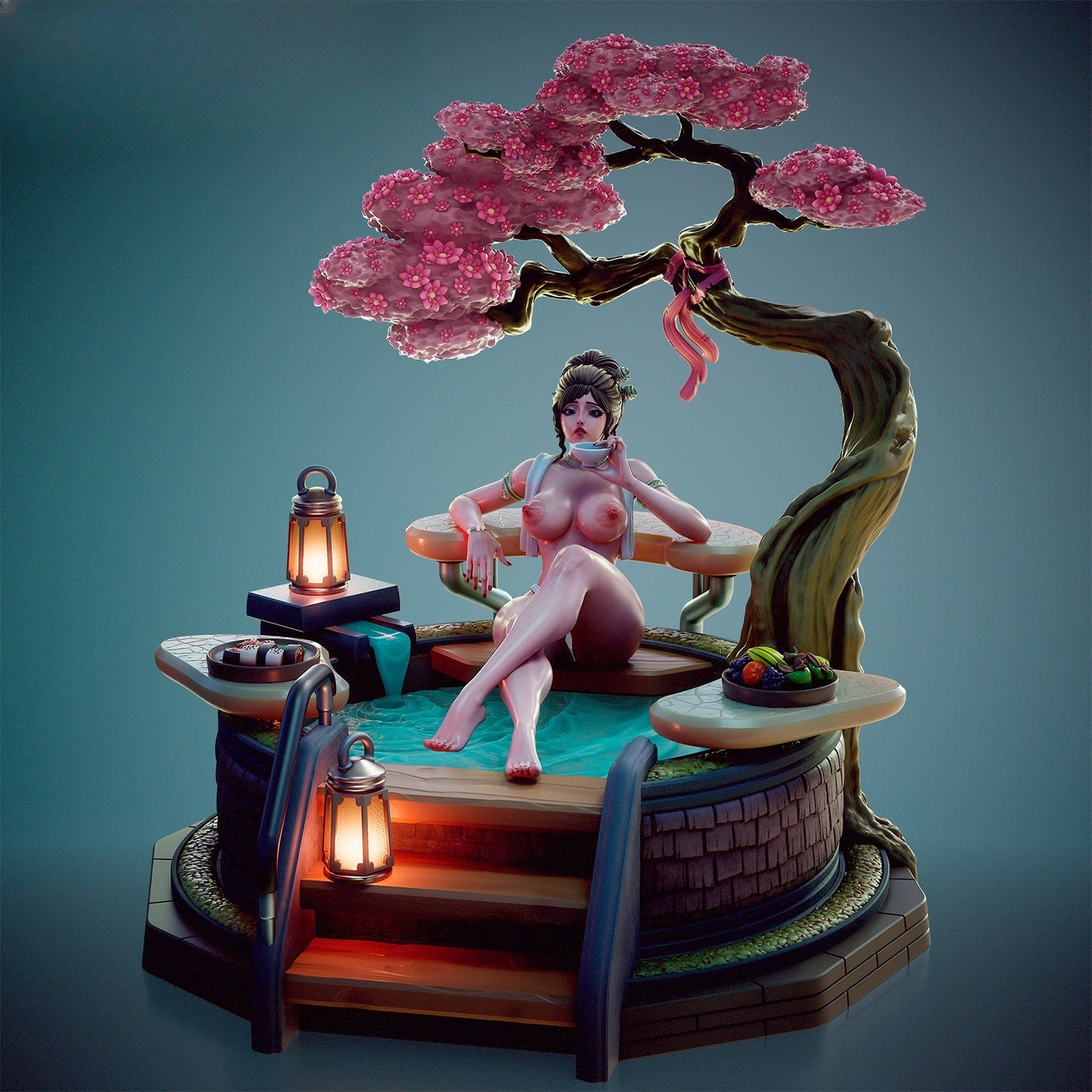 1598 Lia_Hot Spring NSFW - STL 3D Print Files