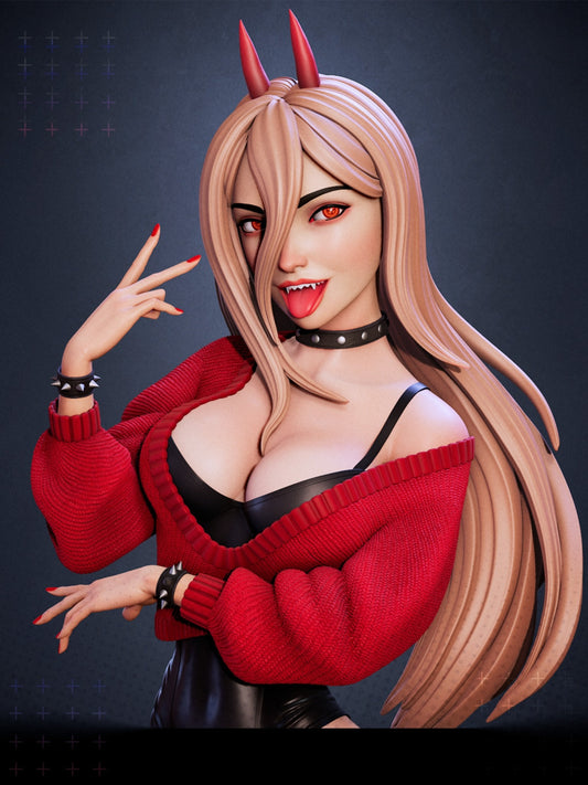0854 Power_Chainsaw Man NSFW - STL 3D Print Files