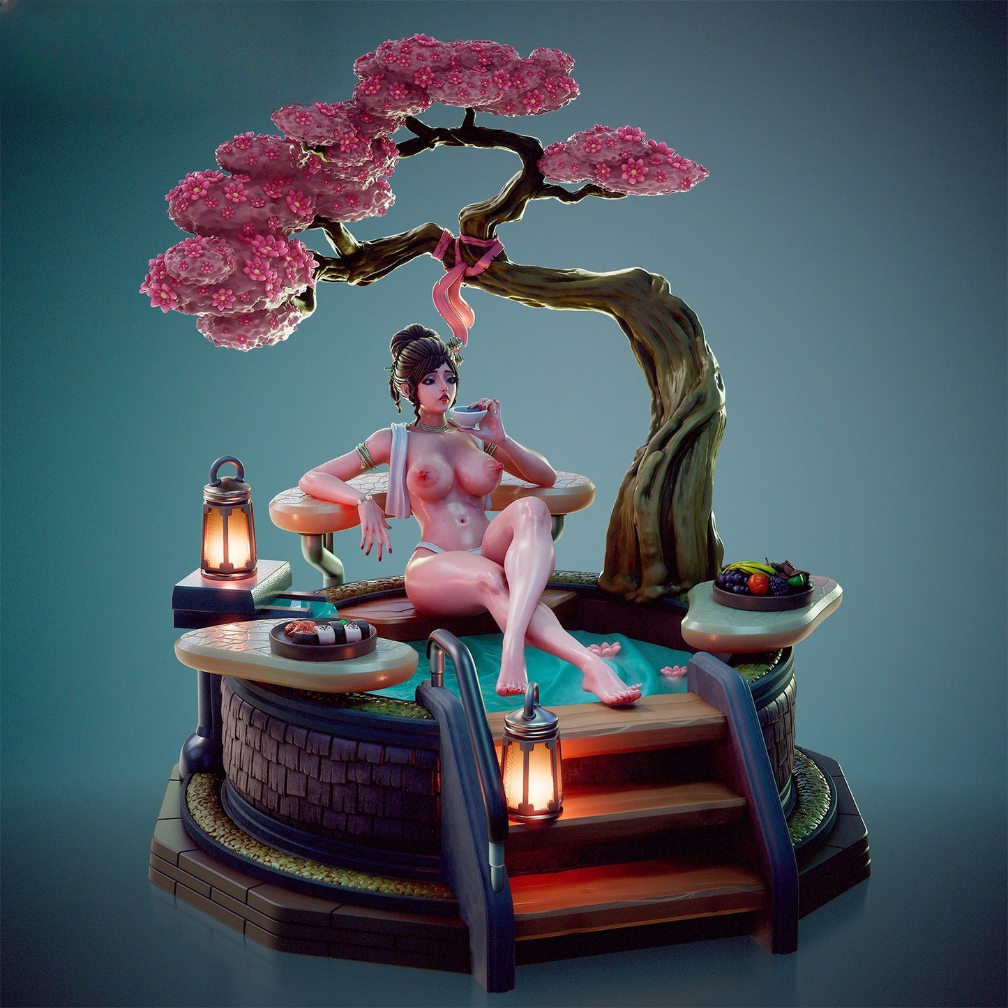 1598 Lia_Hot Spring NSFW - STL 3D Print Files