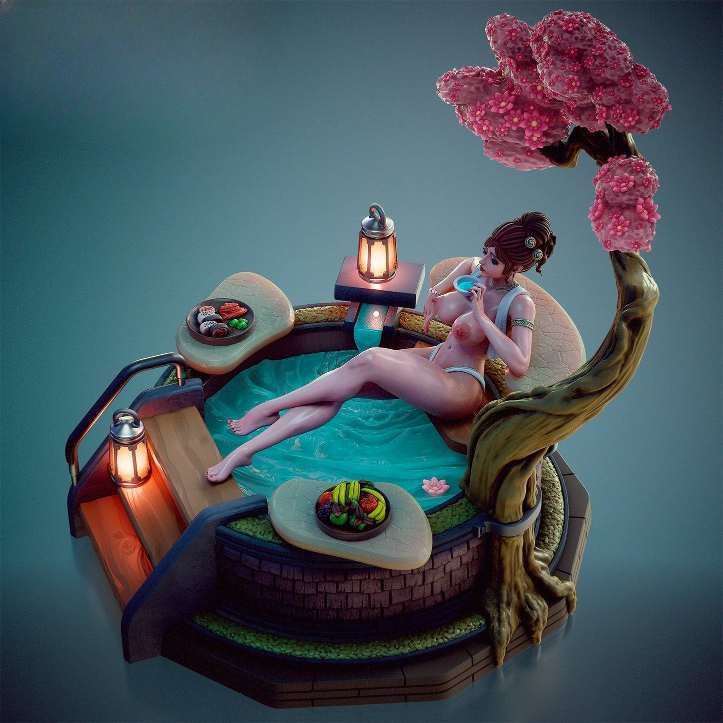 1598 Lia_Hot Spring NSFW - STL 3D Print Files