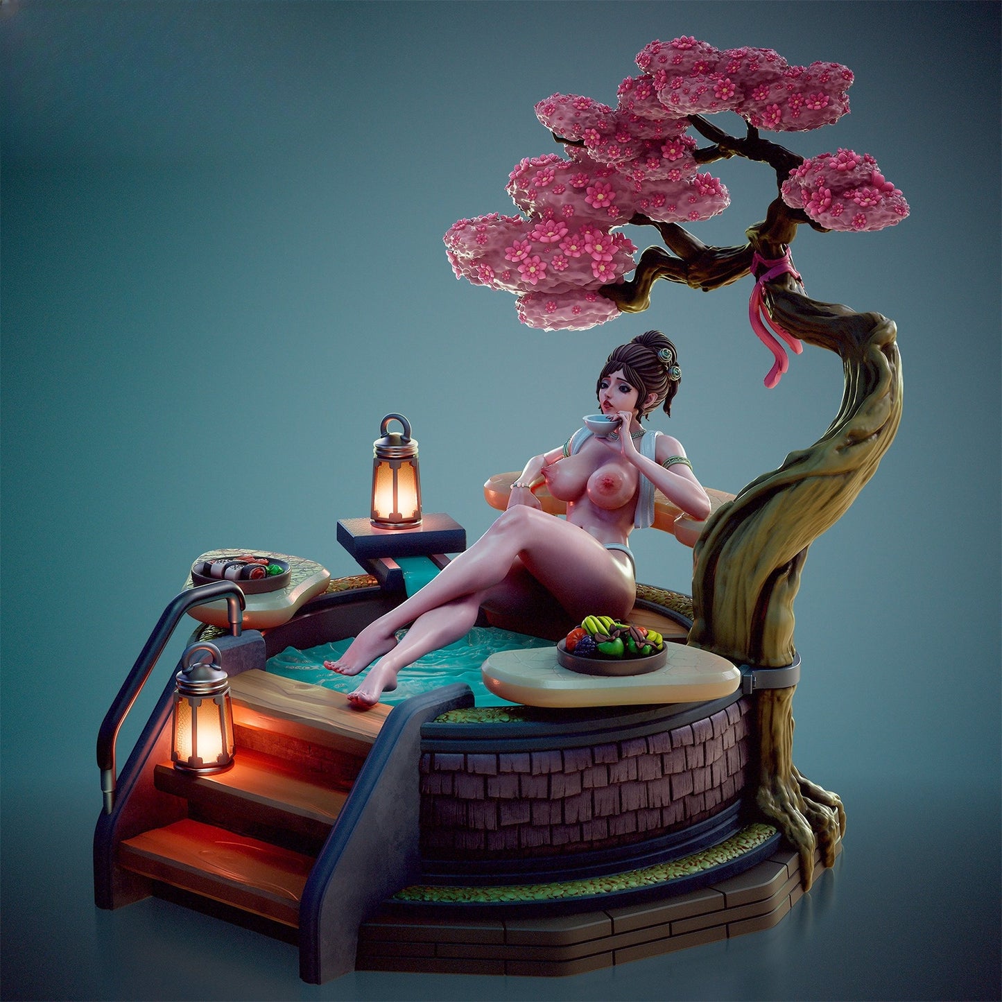 1598 Lia_Hot Spring NSFW - STL 3D Print Files