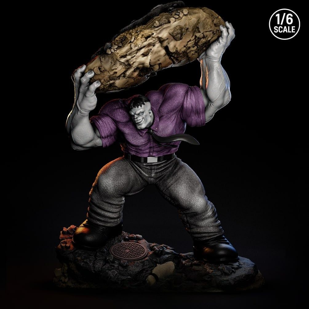 0327 Grey Hulk - STL 3D Print Files