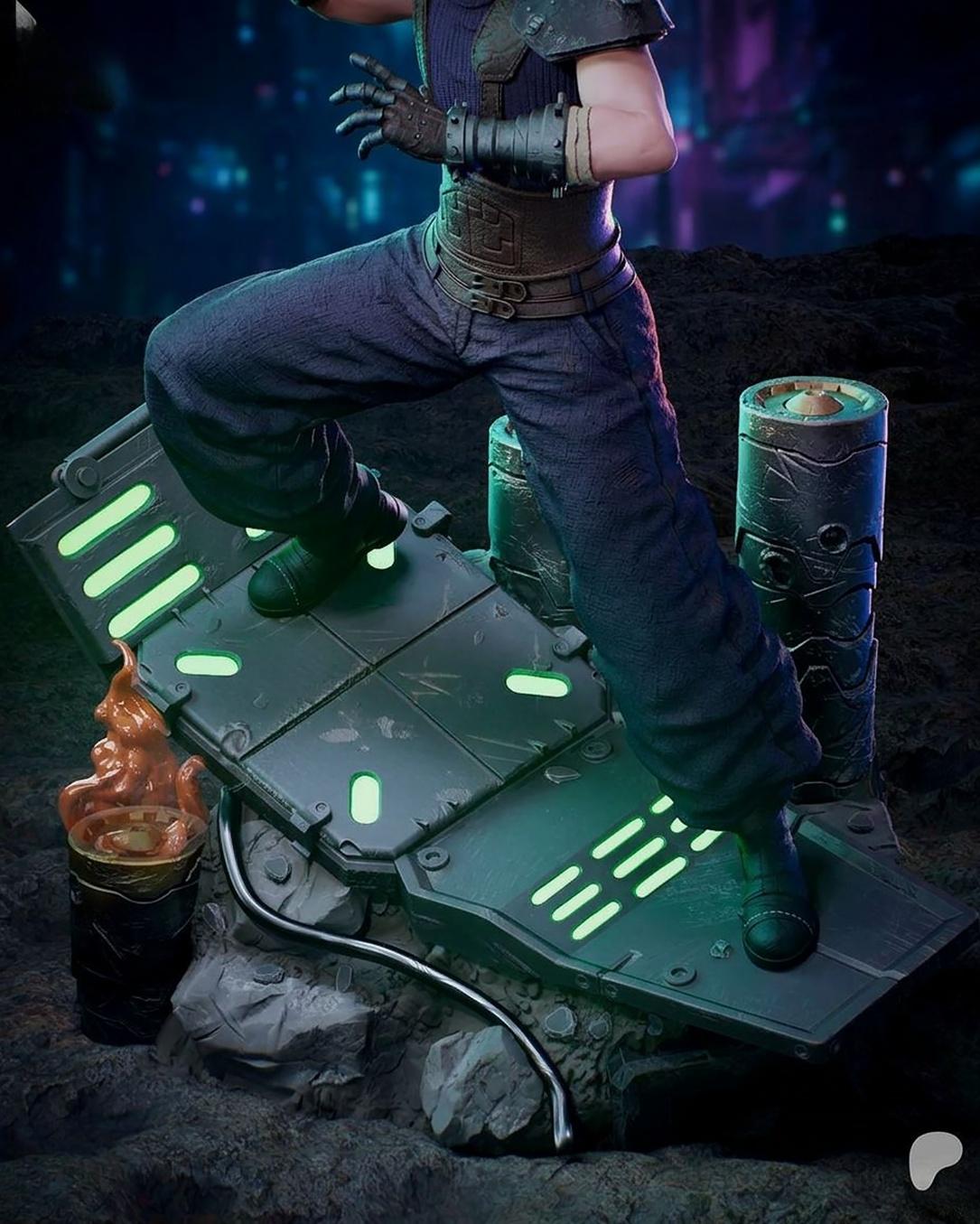 1622 Cloud Strife_Final Fantasy VII - STL 3D Print Files