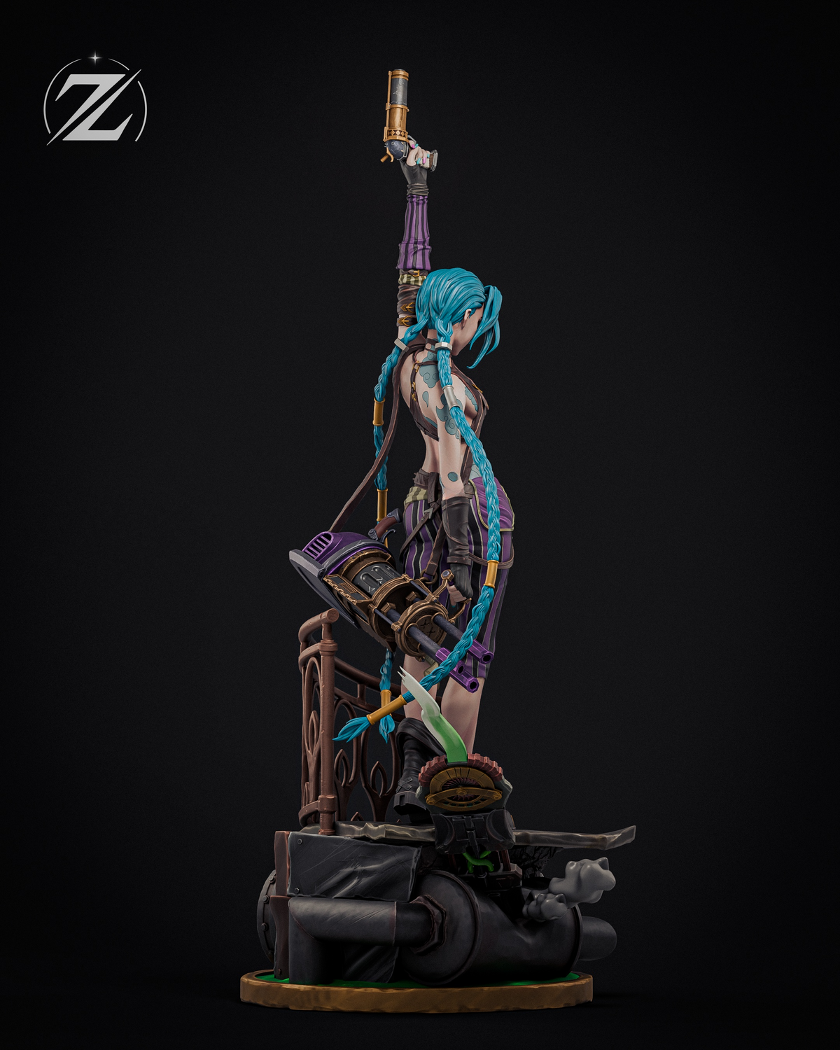 1855 Jinx_Arcane League of Legends - STL 3D Print Files