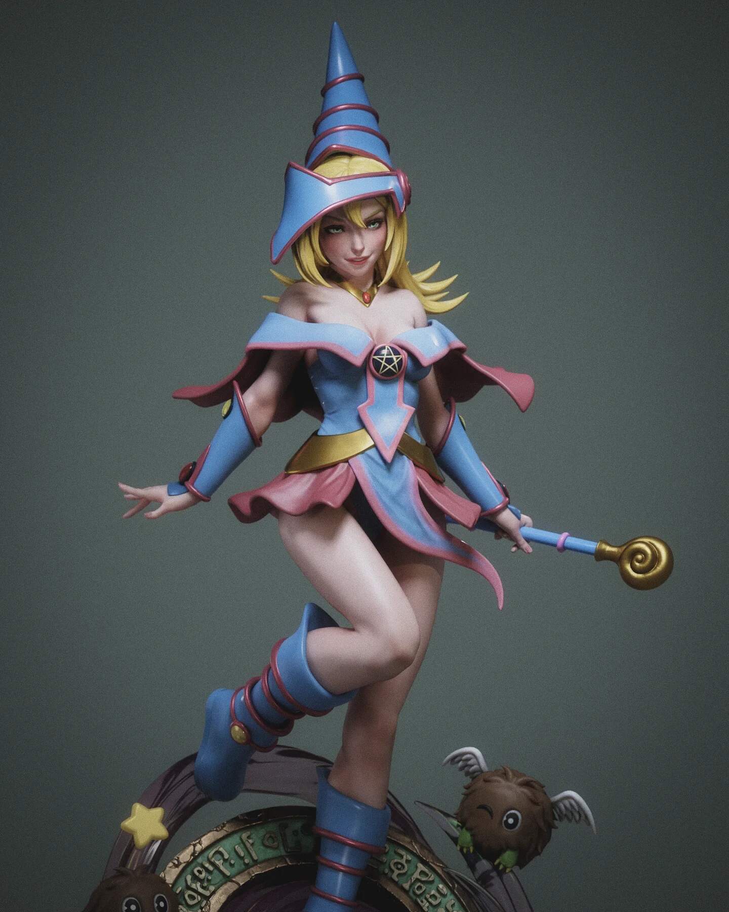 1669 Dark Magician Girl_Yu-Gi-Oh! - STL 3D Print Files