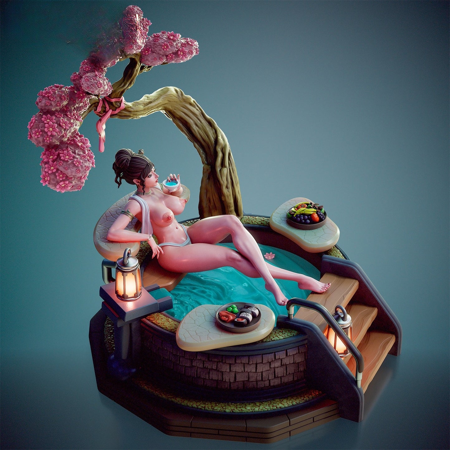1598 Lia_Hot Spring NSFW - STL 3D Print Files