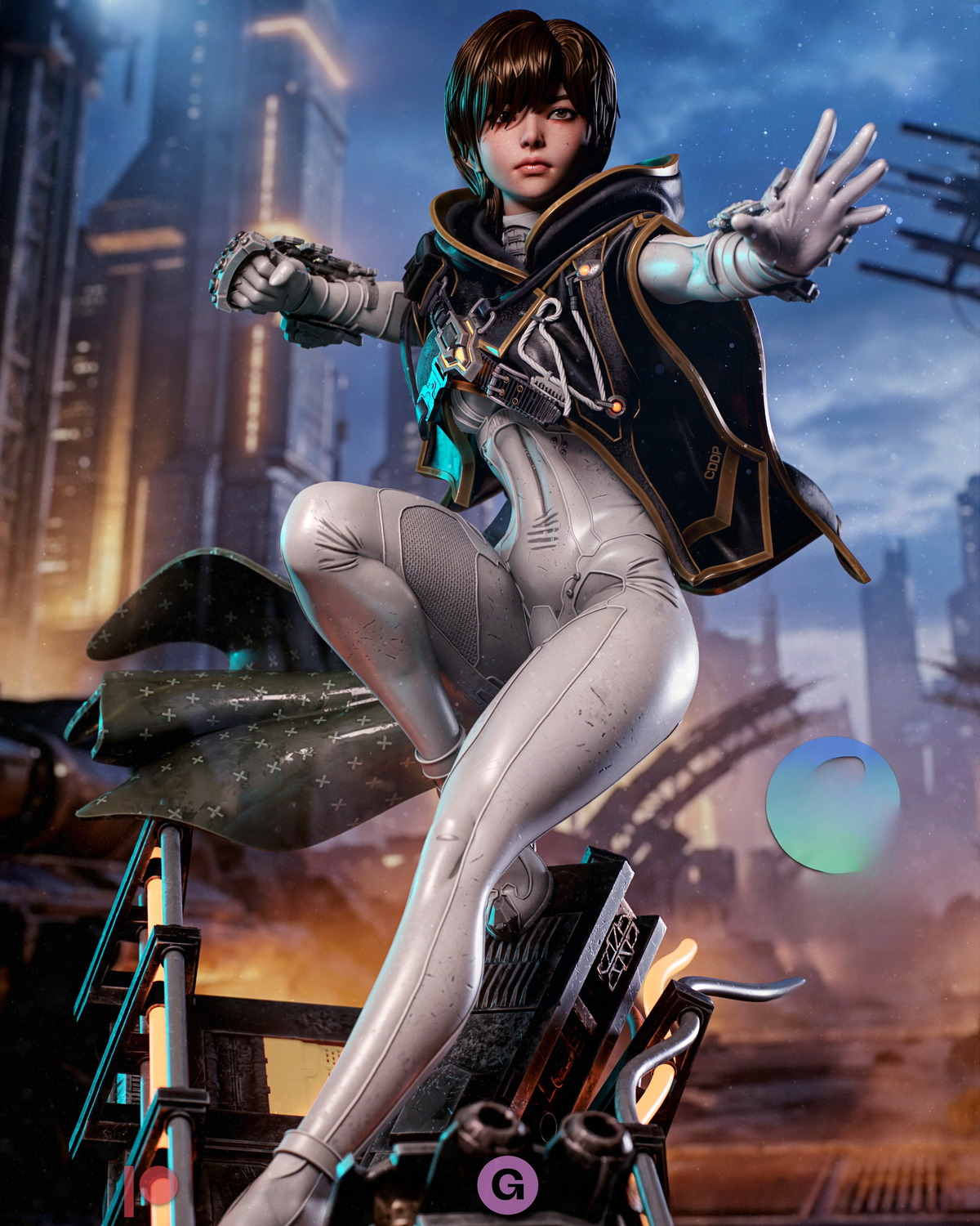 1734 Evie_Stellar Blade Blood Rain - STL 3D Print Files