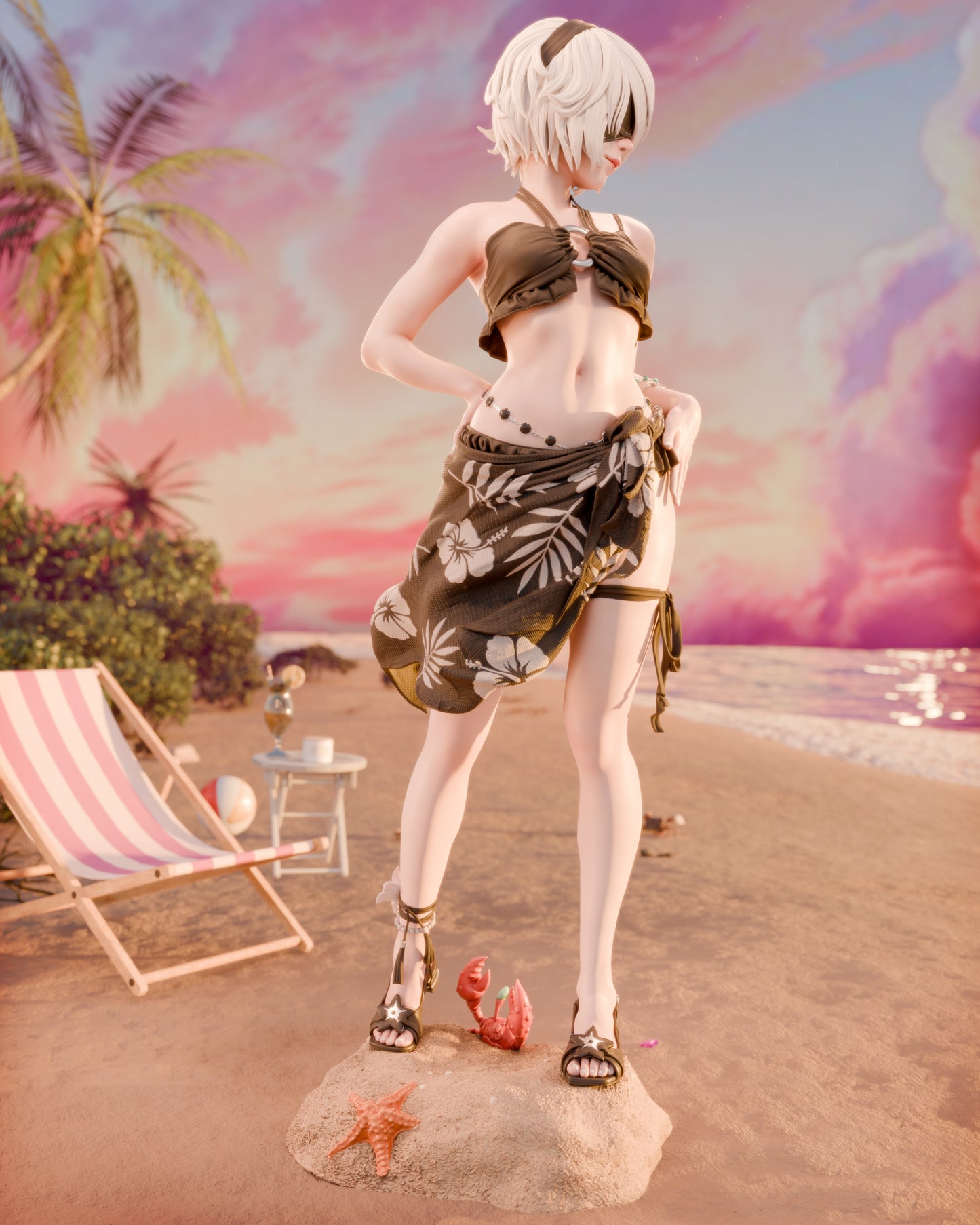 1520 2B Swimsuit_Nier Automata NSFW - STL 3D Print Files