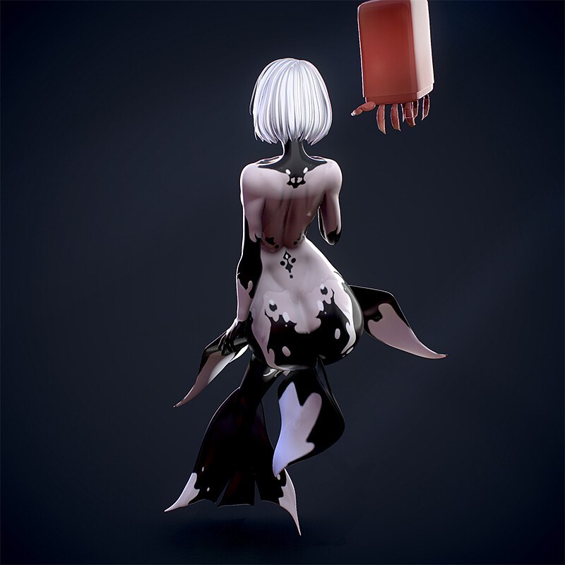 1195 Mermaid 2B_Nier Automata - STL 3D Print Files