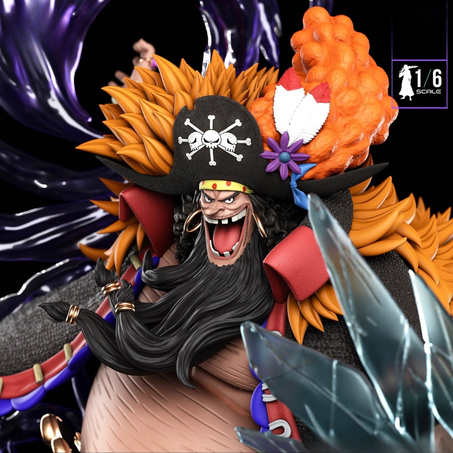 0296 Blackbeard_Marshall D Teach (OP) - STL 3D Print Files