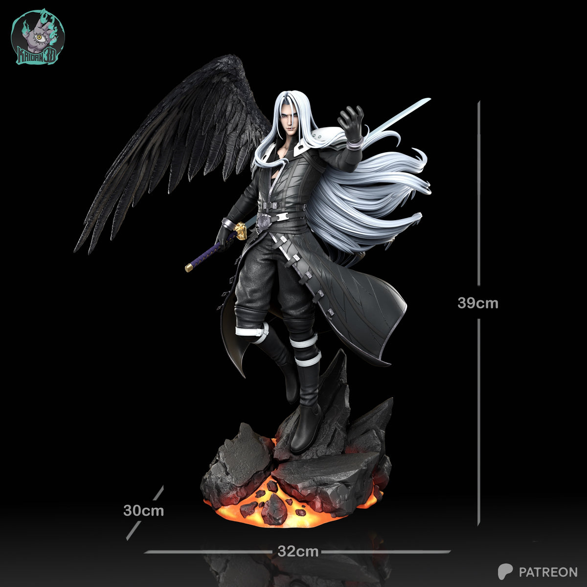 1942 Sephiroth_FINAL FANTASY VII - STL 3D Print Files