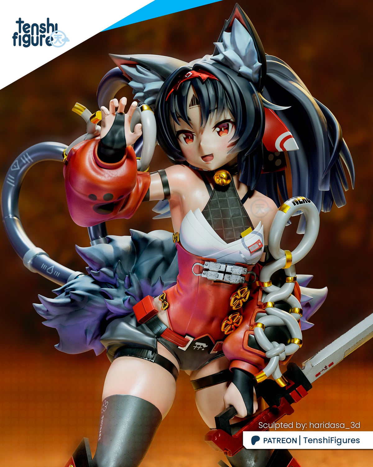 2109 Nekomiya Mana_Zenless Zone Zero - STL 3D Print Files