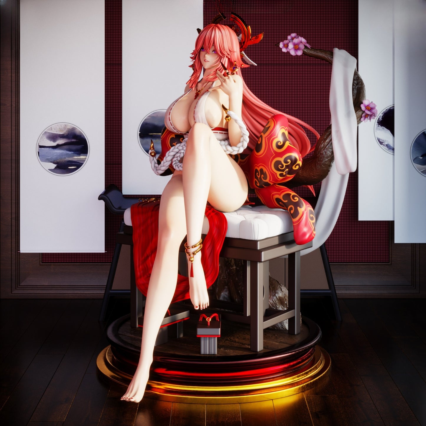 0899 Yae Miko_Genshin Impact - STL 3D Print Files