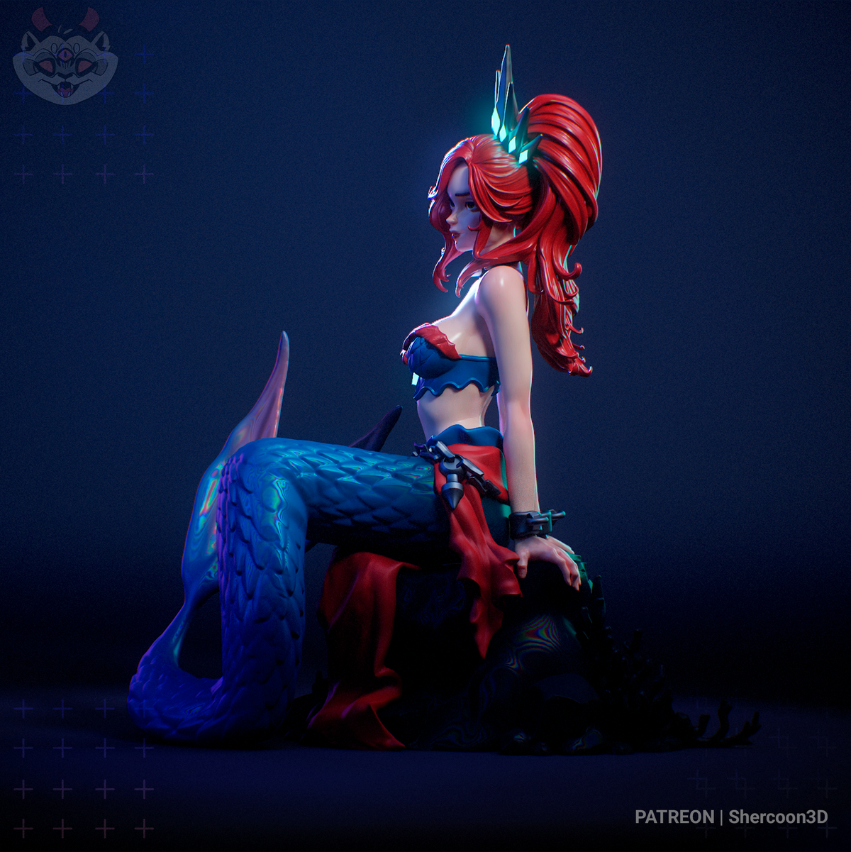1915 Aerith Gainsborough_Mermaid NSFW - STL 3D Print Files