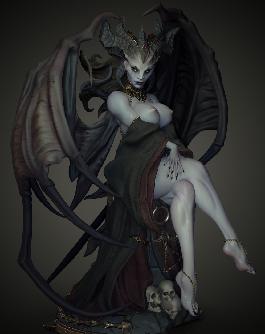 0908 Lilith NSFW - Diablo - STL 3D Print Files
