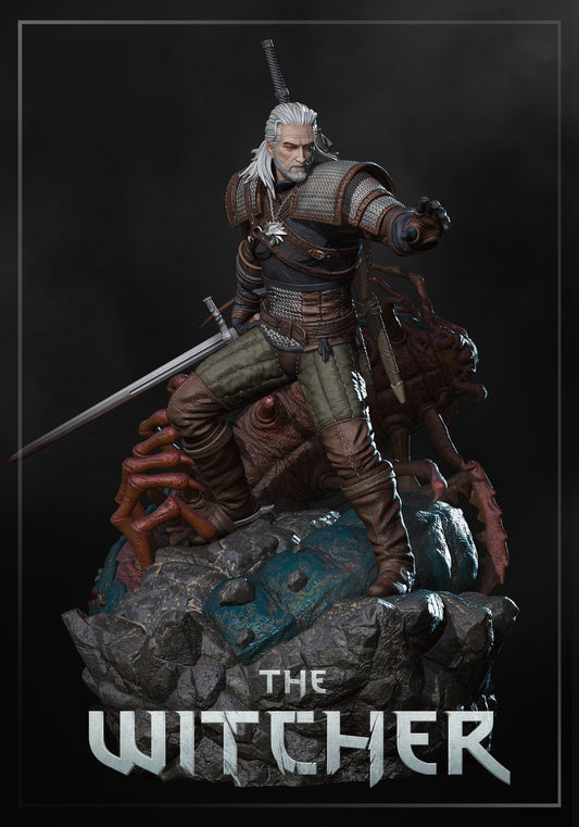 0119 Geralt - The Witcher (1581) - STL 3D Print Files