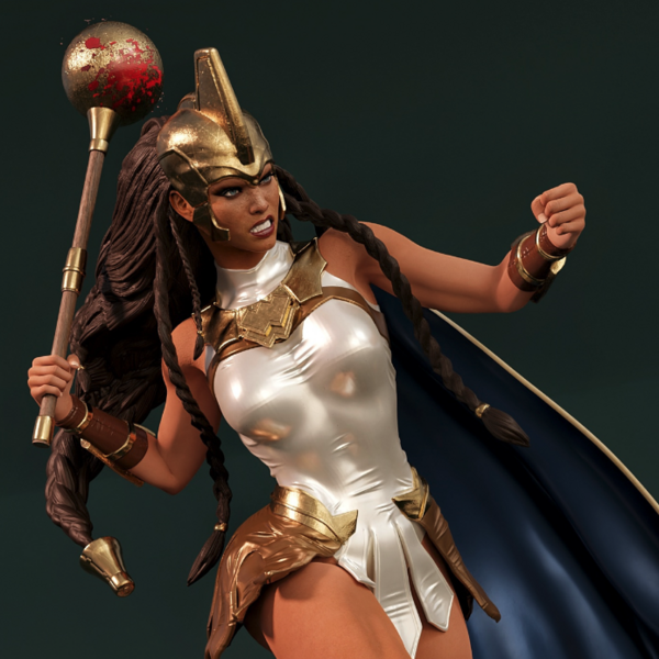 0566 War Woman - STL 3D Print Files