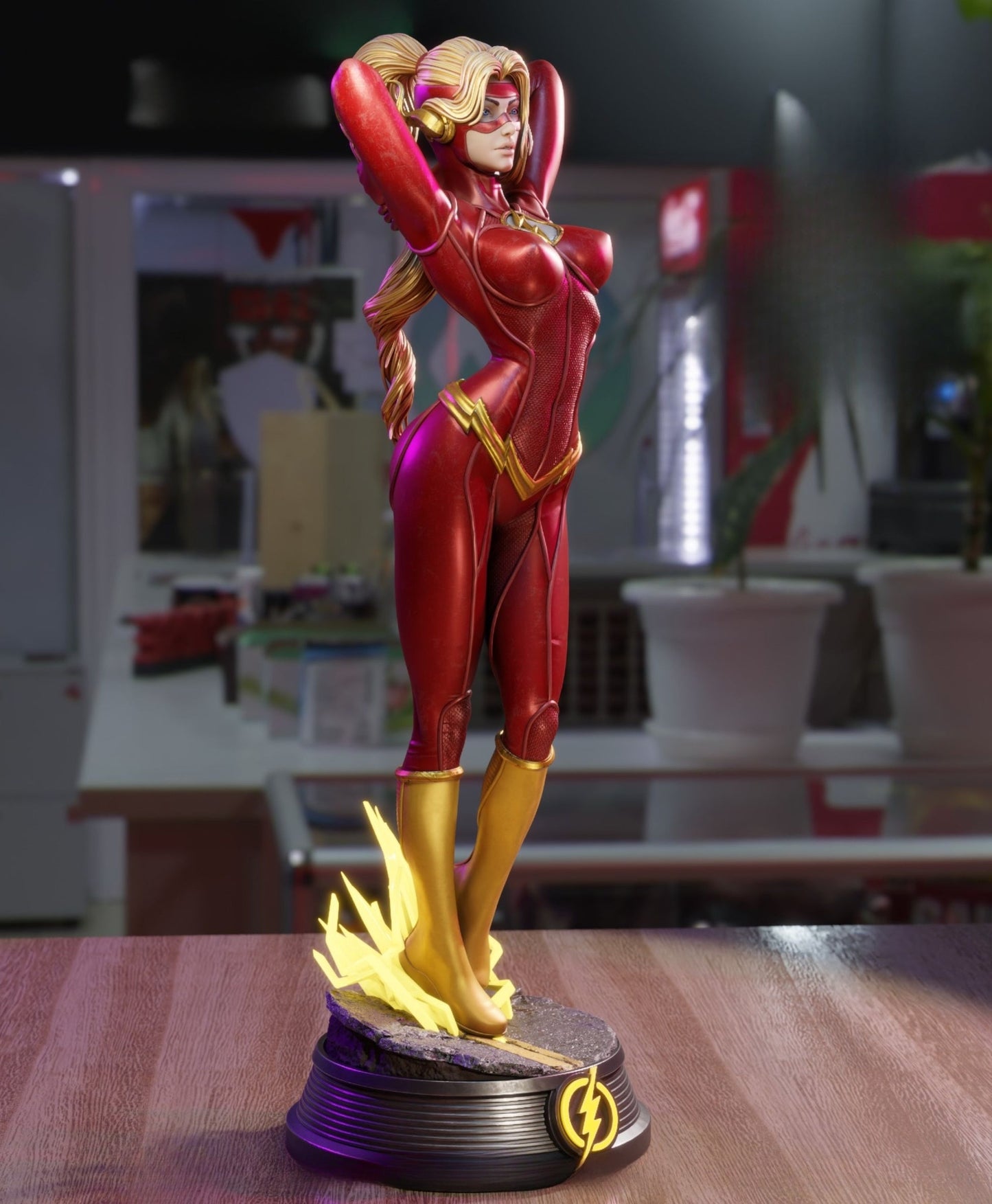 1089 Lady Flash NSFW - DC COMICS (4215) - STL 3D Print Files